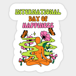 International Day Of Happiness Sticker